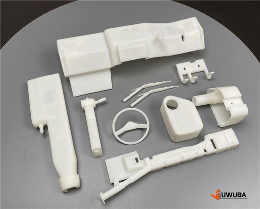 JX Model JUWUBA White 3D Printed Right Rudder Plate for RC 1/14 F2000 Truck Model Toy Metal Cabin Parts