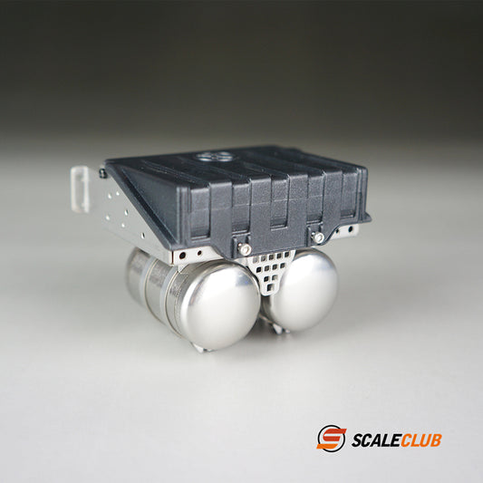 Scaleclub Model for 3363 1851 simulation battery box fuel tank metal upgrade version for Tamiya Lesu RC truck trailer dump truck