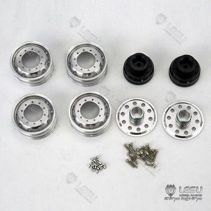 1/14 Truck Toy Aluminum Alloy Rear Wheel Hub W-2054 Tamiya Tractor Universal Modification Accessories LESU Model