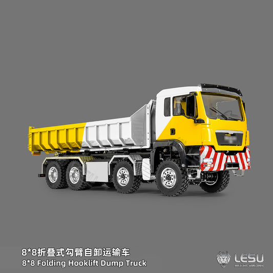 1/14 TGS 8×8 Folding Full‑Dump Roll‑Off Truck, 1‑Pump 5‑Spool Valve V2.0, LESU LS‑Z0098