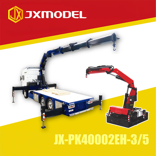 JX Model PK40002EH Truck-Mounted Crane for Tamiya 1/14 RC Hydraulic Construction Machinery Towing Truck Model Upgrade Parts