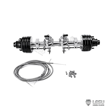 LESU 1/14 model drum brake non-powered two-wheel axle (brake state) Q-9072-A