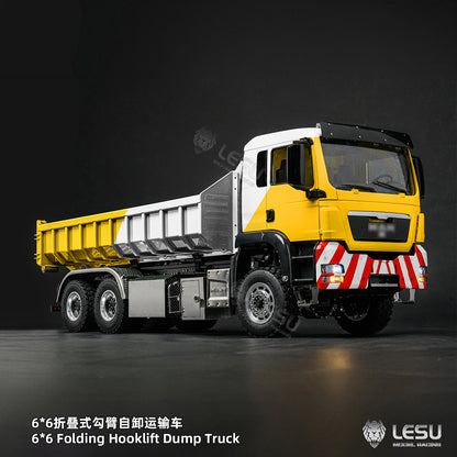 1/14 TGS 6×6 Folding Full‑Dump Roll‑Off Truck, 1‑Pump 5‑Spool Valve V2.0, LESU LS‑Z0102