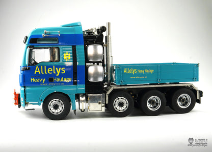 LESU 1/14 Tamiya heavy tractor truck 8X8 full drive differential lock axle chassis remote control model truck modification