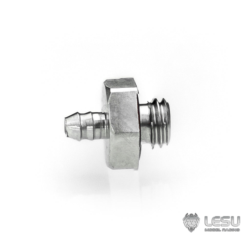 LESU Y-1565-A modified stainless steel precision M2 straight-through nozzle suitable for nylon 2*1MM oil pipe