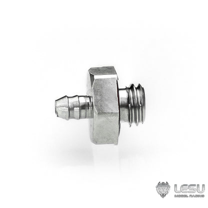 LESU Y-1565-A modified stainless steel precision M2 straight-through nozzle suitable for nylon 2*1MM oil pipe