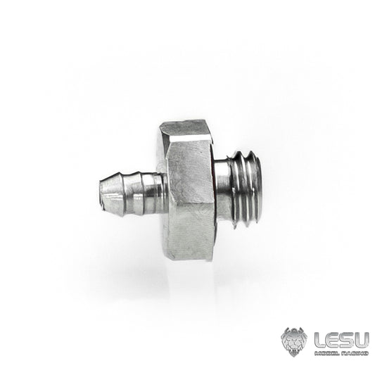 LESU Y-1565-A modified stainless steel precision M2 straight-through nozzle suitable for nylon 2*1MM oil pipe