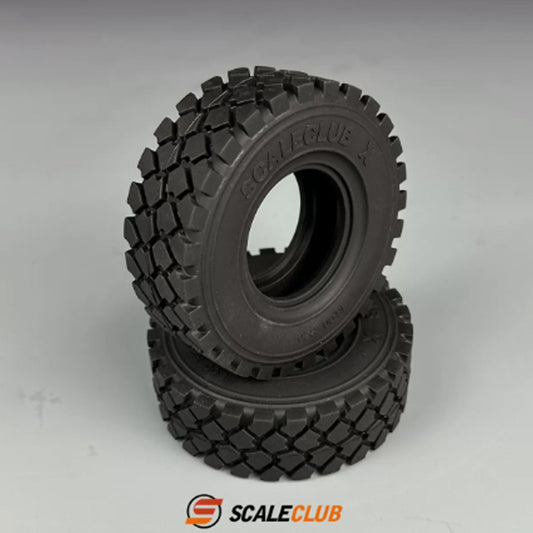 Scaleclub Model 1/14 95MM Diameter Off-Road Truck Off-Road Tractor Tire Military Truck Tire