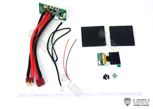 LESU 1/14 engineering model excavator driver's seat modification multi-function LCD display