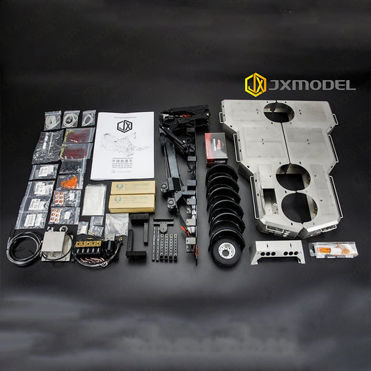 JX Model Wrecker Rescue Vehicle 2.0 Upper Kit Tamiya 1/14 Hydraulic Engineering Machinery Towing Truck Model Toy
