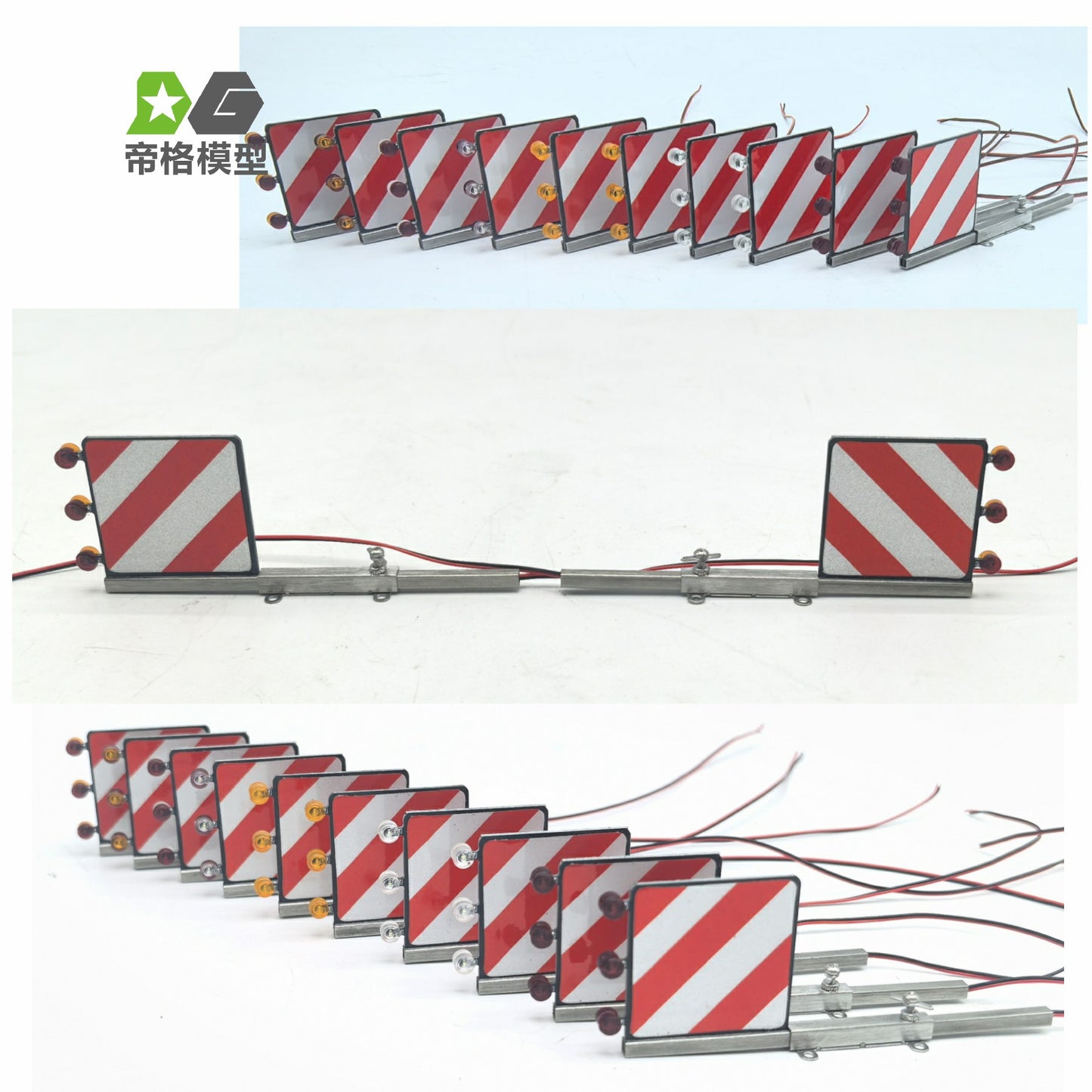 DG Model Tamiya 1/14 Tow Truck Width Indicator, Warning Sign, Trailer Light