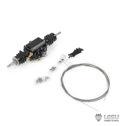 LESU 1/14 WA100M-8 loader with differential lock gear ratio 1:3 front axle and rear axle RD-2039 RC axle parts