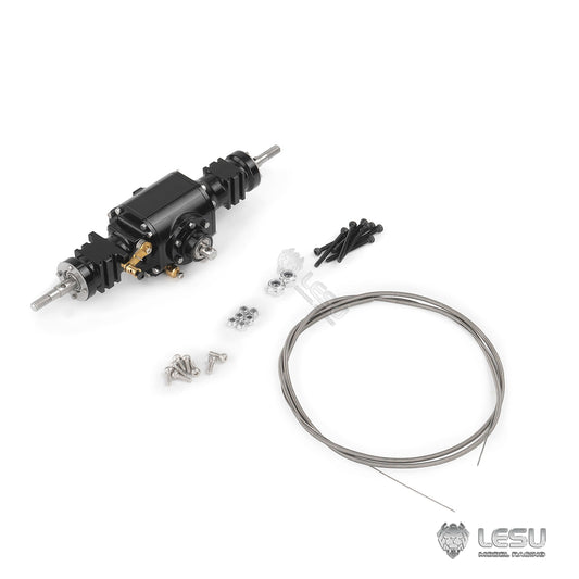 LESU 1/14 WA100M-8 loader with differential lock gear ratio 1:3 front axle and rear axle RD-2039 RC axle parts