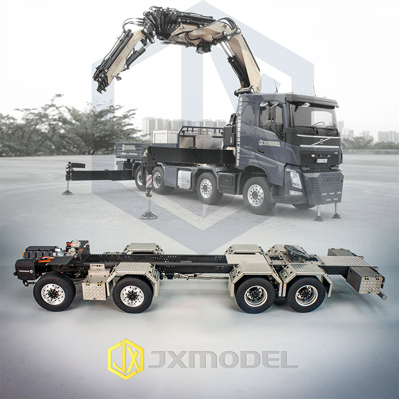 8x4 chassis (specially equipped with JX1650 head crane) JXmodel truck crane full metal chassis two-speed gearbox with grinding wheel