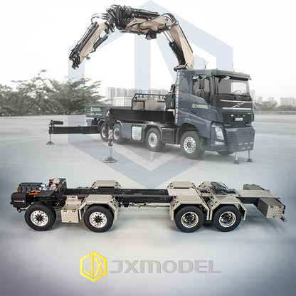 8x4 chassis (specially equipped with JX1650 head crane) JXmodel truck crane full metal chassis two-speed gearbox with grinding wheel