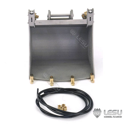 LESU 1/14 Engineering Hydraulic Excavator CAT 374F Modified Quick Change Hydraulic Opening and Closing Bucket Attachment