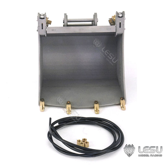 LESU 1/14 Engineering Hydraulic Excavator CAT 374F Modified Quick Change Hydraulic Opening and Closing Bucket Attachment