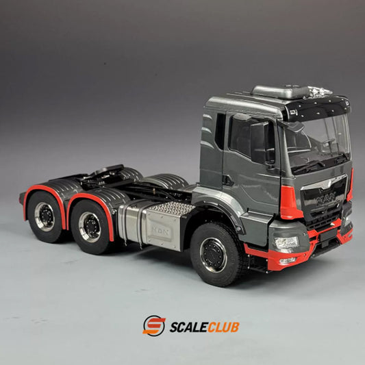 SCALECLUB 1/14 MAN TGS full metal door shell 6*6 tractor truck chassis