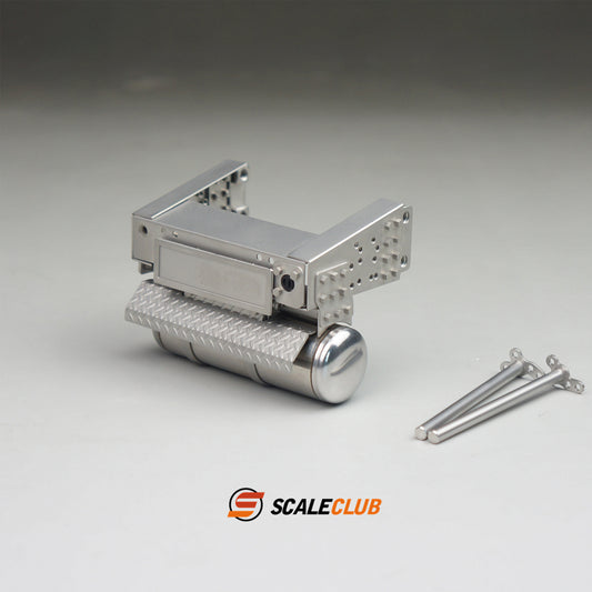 Scaleclub Model Metal Rear Gas Tank Tail Beam WLHQG-TY-1 for 1/14 RC Truck Trailer Truck Dump Truck Model Toy Upgrade DIY Parts