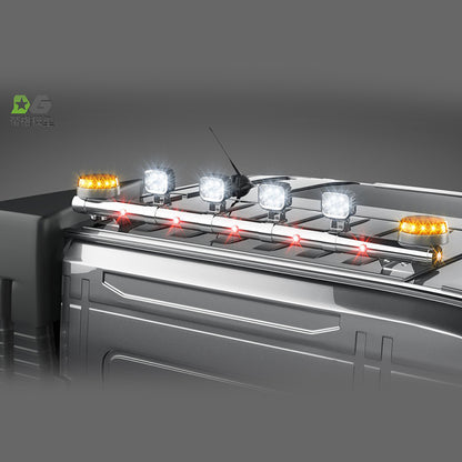 DG Model 1/14 Tamiya tractor truck Volvo engineering lights spotlights