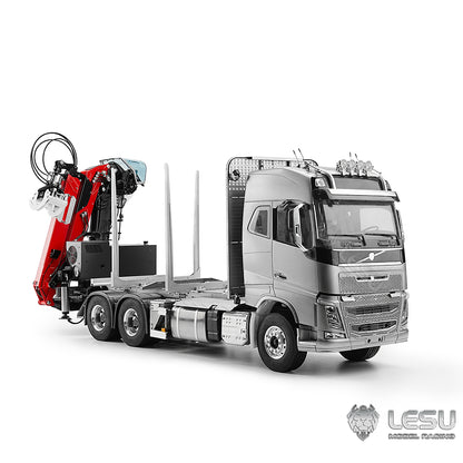 LESU 1/14 truck model FH16 6*6 timber crane complete vehicle without cab Tamiya timber truck
