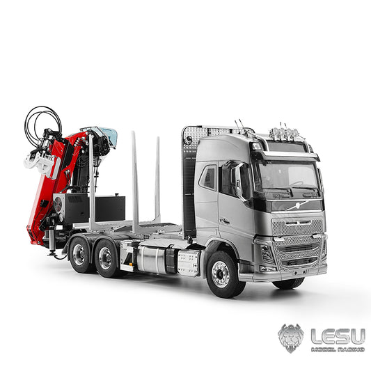 LESU 1/14 truck model FH16 6*6 timber crane complete vehicle without cab Tamiya timber truck