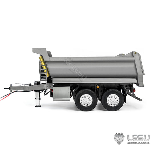 LESU 1/14 remote control toy model full trailer dump truck front hydraulic cylinder lifting U bucket LS-A0051-D