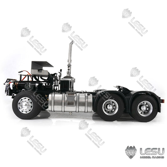 LESU 1/14 Tamiya Volvo 6X6 tractor truck model toy model metal chassis shell can be directly installed