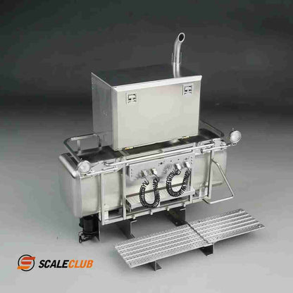 SCALECLUB Tamiya trailer truck heavy trailer equipment rack tool box spare fuel tank MAN Scania benz