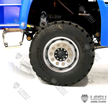 LESU 1/14 MAN TGS full drive 6X6 high torque hydraulic three-way bucket dump truck model truck
