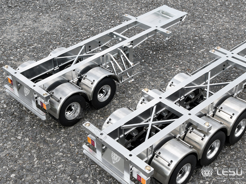 LESU1/14 Tamiya truck Maersk semi-trailer model 20 feet 40 feet trailer container chassis frame trailer