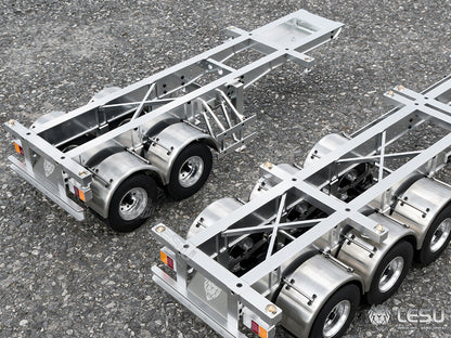 LESU1/14 Tamiya truck Maersk semi-trailer model 20 feet 40 feet trailer container chassis frame trailer