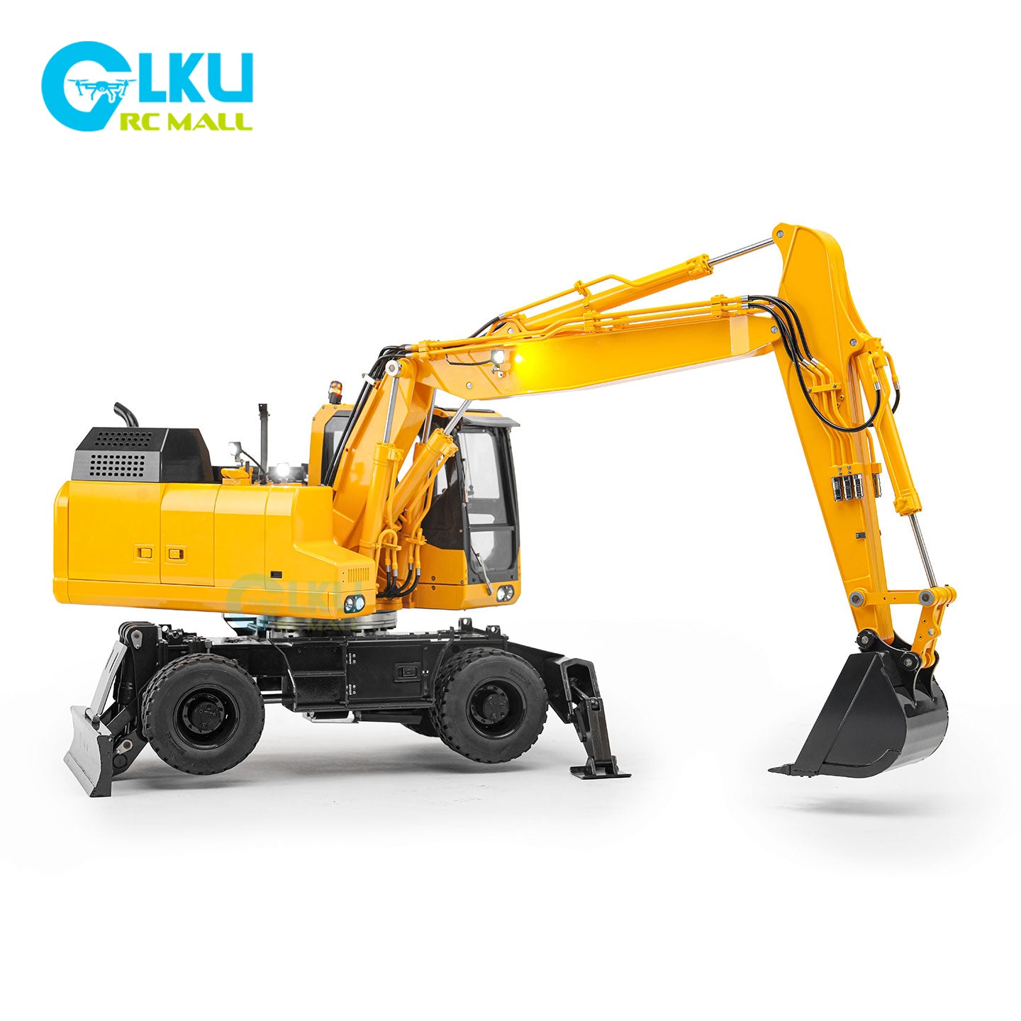DKMODEL 1/12 PW180 Wheeled RC Hydraulic Excavator