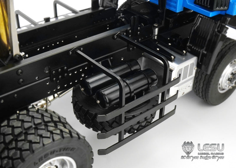 LESU 1/14 Tamiya Hino Truck Metal 6X6 High Torque Hydraulic Dump Truck Model Chinese Style LS-20130014-B