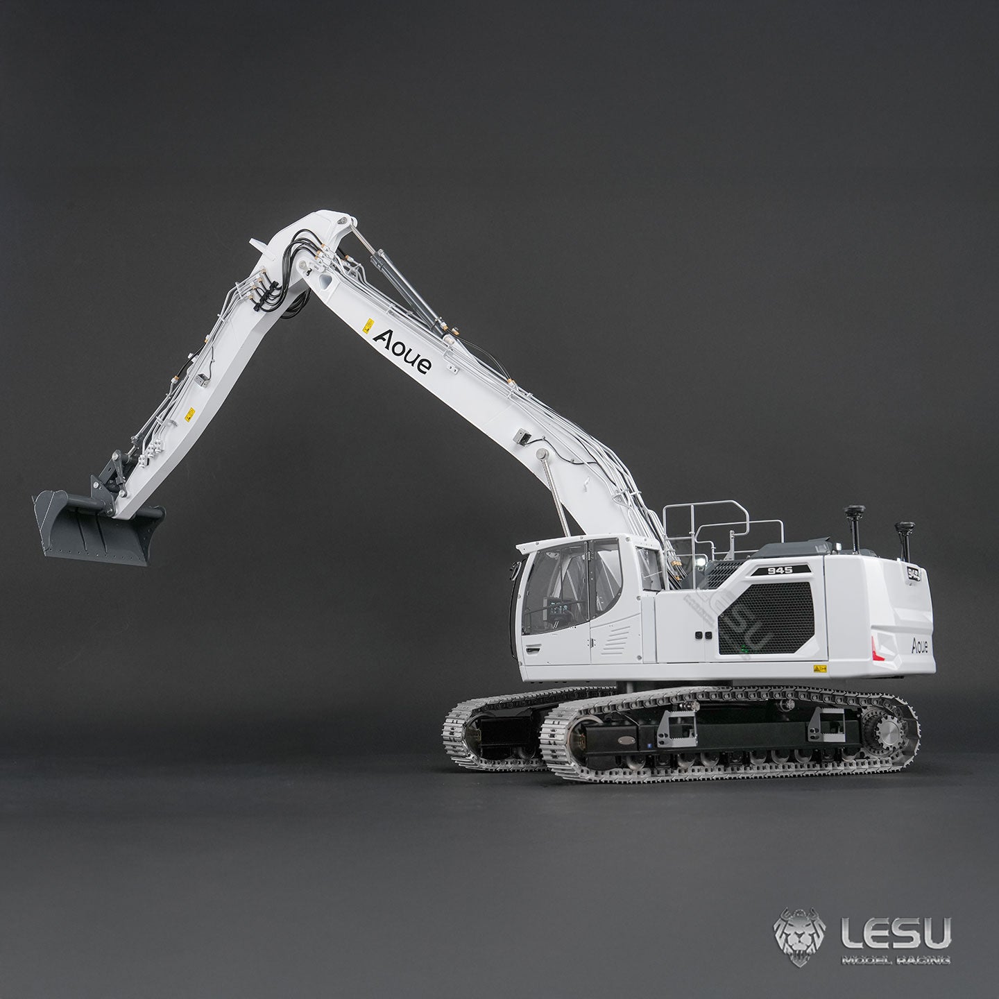 LESU 1/14 Engineering Remote Control Hydraulic Model CNC 7-way Directional Valve Aoue-945 Long Arm Excavator BA-B0034