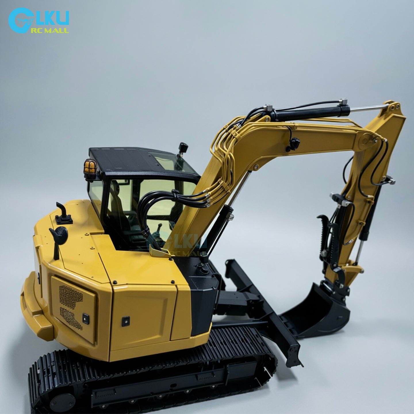 BMG 1/14 Metal Hydraulic Mini Remote Control Model CAT-308 RTR Thumb Clip Excavator