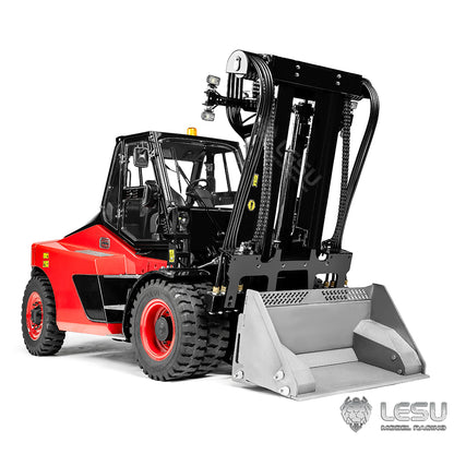 LESU 1/14 Simulation Heavy Forklift Model Toy Aoue-LD160S Forklift Attachment Collection