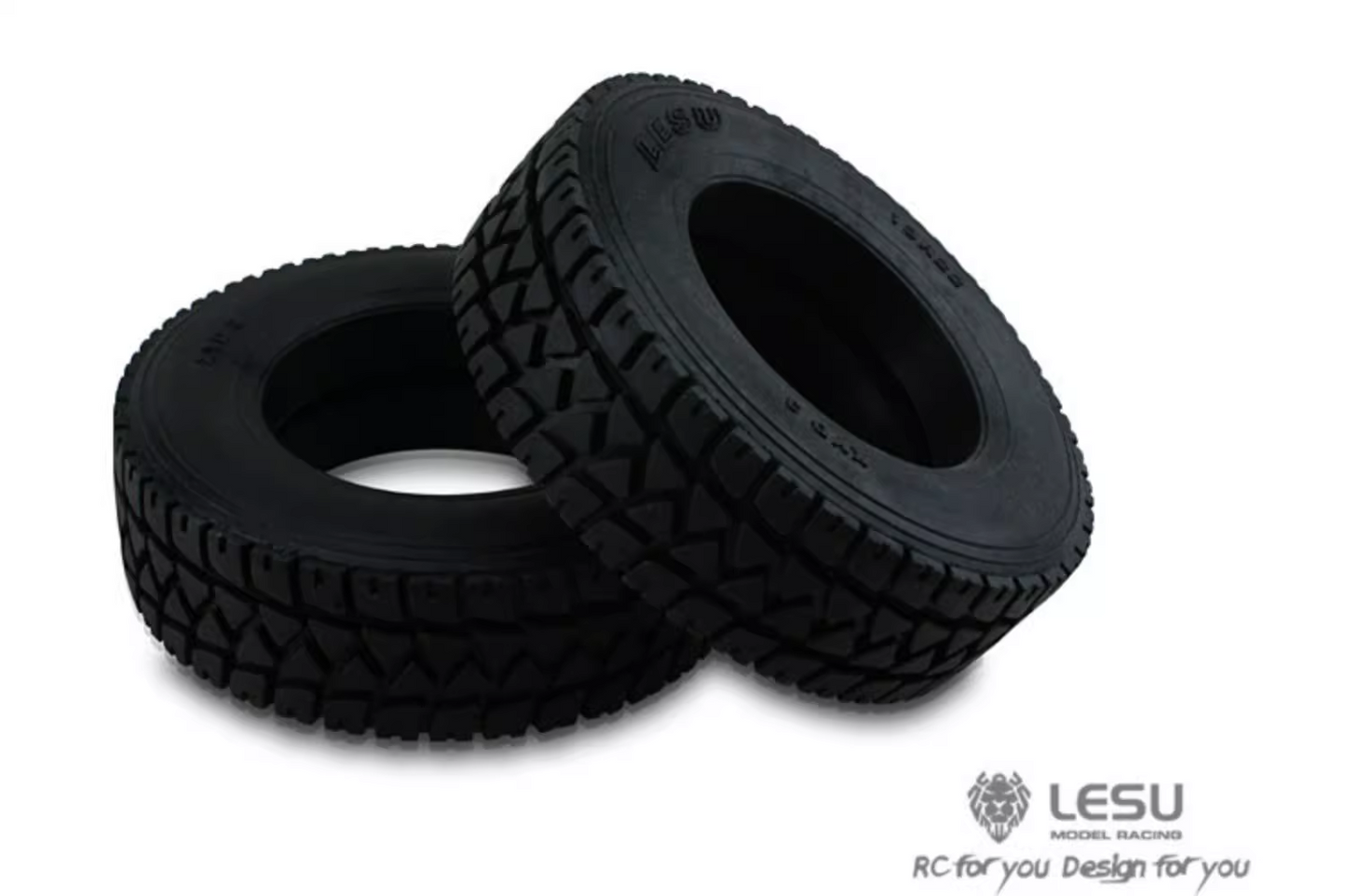 1/16 truck tractor DIY German bruder tire RC accessories model 60001 highway front wide tire LESU