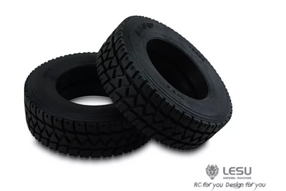 1/16 truck tractor DIY German bruder tire RC accessories model 60001 highway front wide tire LESU