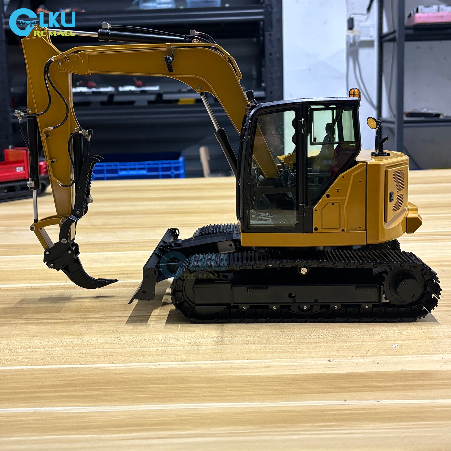 BMG 1/14 Metal Hydraulic Mini Remote Control Model CAT-308 RTR Thumb Clip Excavator
