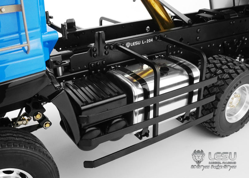 LESU 1/14 Tamiya Hino Truck Metal 6X6 High Torque Hydraulic Dump Truck Model Chinese Style LS-20130014-B
