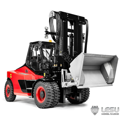 LESU 1/14 Simulation Heavy Forklift Model Toy Aoue-LD160S Forklift Attachment Collection