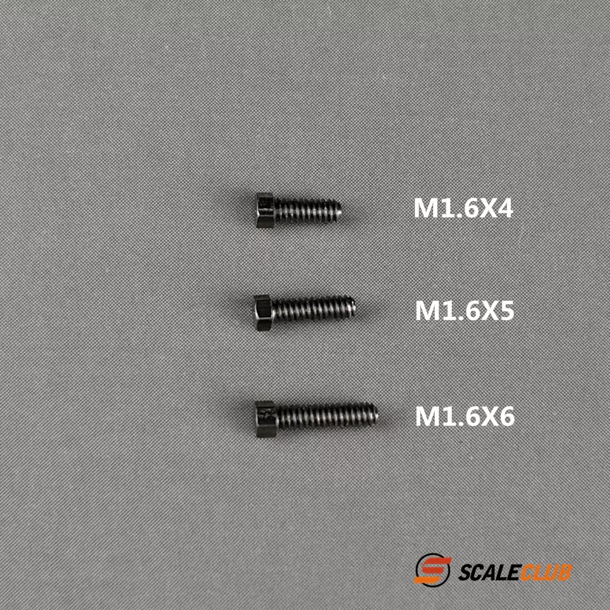 scaleclub Custom 1.6mm Nut Screw Hexagonal (2.0mm) Screw