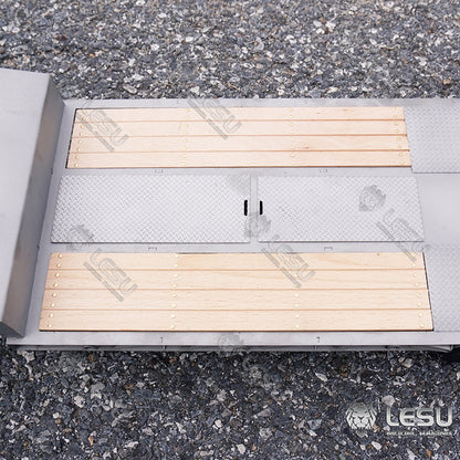 LESU 1/14 Tamiya hydraulic lift tailgate engineering trailer high load airbag suspension small wheel semi-trailer LS-A0020