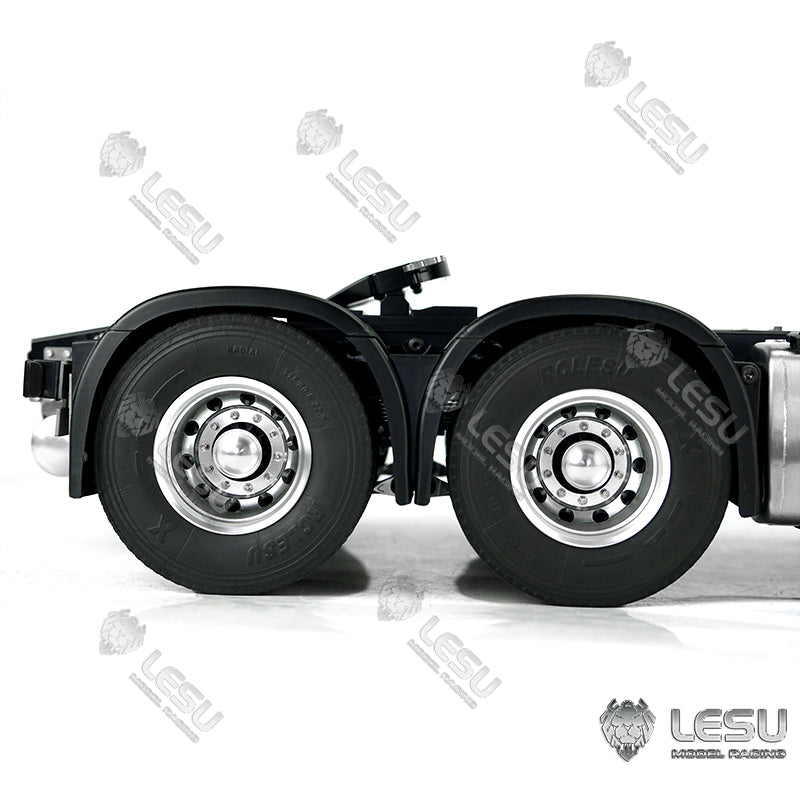 LESU 1/14 Tamiya Volvo 6X6 tractor truck model toy model metal chassis shell can be directly installed