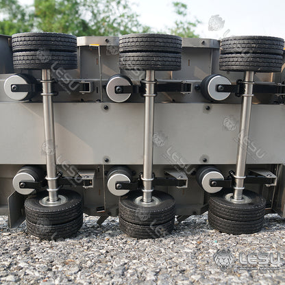 LESU 1/14 Tamiya hydraulic lift tailgate engineering trailer high load airbag suspension small wheel semi-trailer LS-A0020