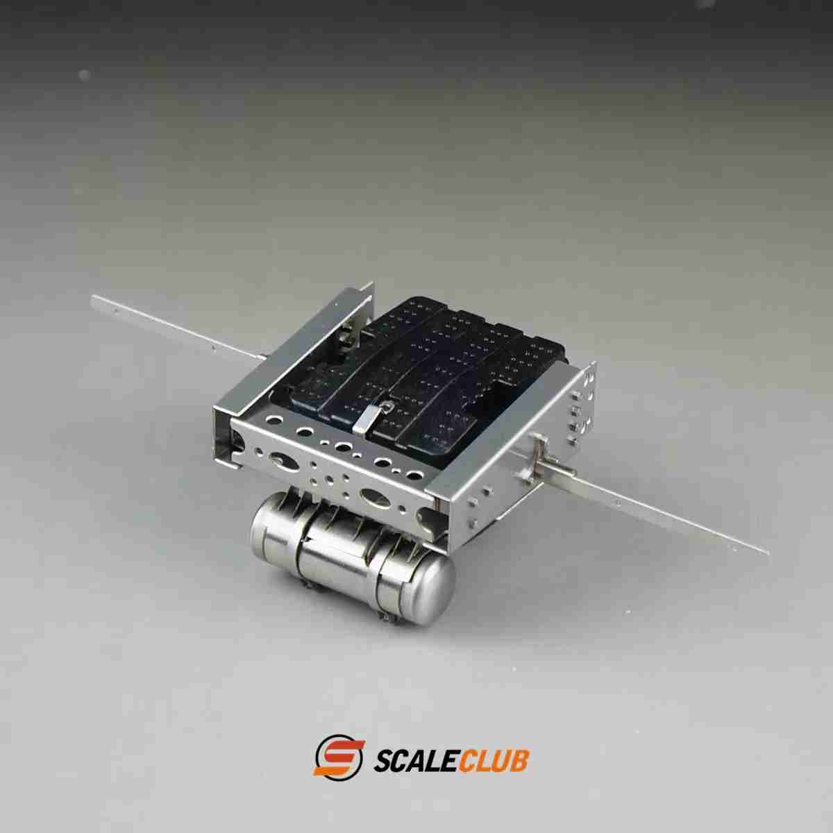 Scaleclub Tamiya 1/14 tractor truck Mercedes-Benz with two axles, battery box, gas tank, tail beam bracket