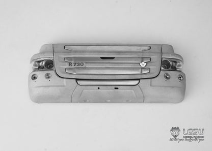 1/14 Truck Model R730 Front Grille Bumper Set Tamiya Tractor DIY Metal CNC Parts LESU