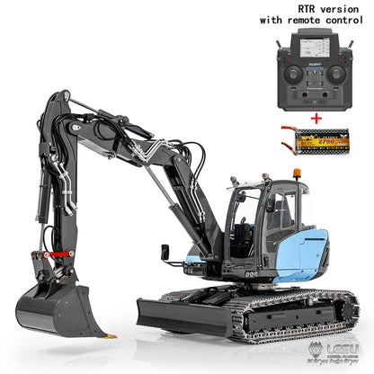 LESU Model 1/14 Dual-Pump 9-Valve MC15 Tracked 4-Arm Excavator BA-B0042