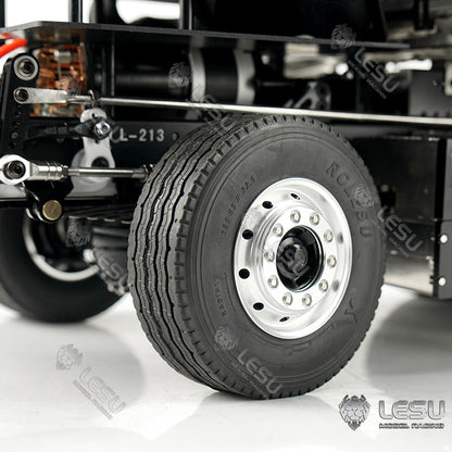 LESU 1/14 Truck Model Toy FH16 Heavy Towing Chassis 8X8 Full Drive Differential Lock Axle